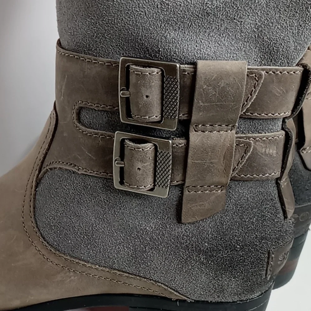 Sorel -Lolla II-Leather Waterproof Knee High Boots - Quarry Grey - size 7. NWOT